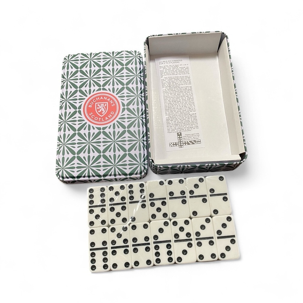 Buchanan Scotland Domino Set in Decorative Tin